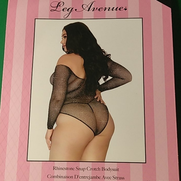 BNIB LEG AVENUE 1XL-2XL PLUS SIZE RHINESTONE BODY - Picture 2 of 2